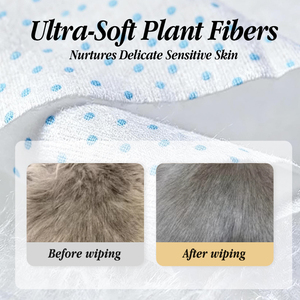 Lingettes pour animaux de compagnie, 6 pièces, pour le nettoyage et la désodorisation des chats et des chiens, avec motif à pois - Product Image 3
