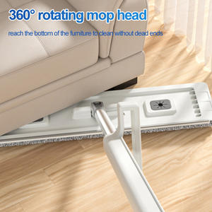 Tidytech Ménage Léger Auto-essorage Microfibre 360 Rotatif Plat Nettoyage De Sol Vadrouille Avec Poignée En Acier Inoxydable - Product Image 6