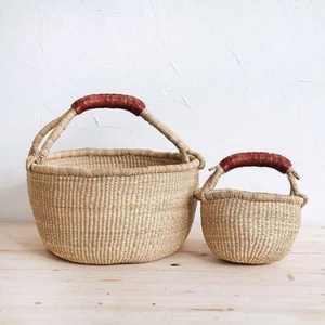 Panier Bolga en jonc de mer écologique et élégant, durable, multifonctionnel, pour le marché, le rangement et la décoration intérieure, fabriqué au Vietnam - Product Image 1