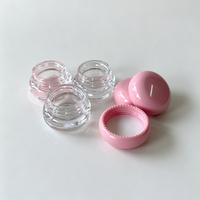 Pot cosmétique vide en plastique de 5 ml avec couvercle rond, pour blush, crème ou baume à lèvres, couleur et logo personnalisables, emballage cosmétique