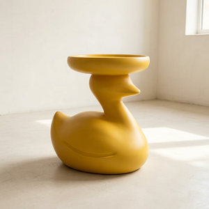 Mesa de Centro Moderna de Plástico con Forma de Pato, Impermeable, de PE, para Interiores y Exteriores, Sala de Estar, Patio - Product Image 1