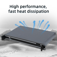 Computadora Integrada HVAEIPC 1U para Montaje en Rack, Sin Ventilador, I7, 128GB de RAM, Unidad Integrada de 4GB, LAN, Linux/Win10, Usada
