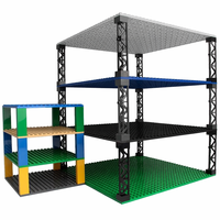 Juego de Bloques de Construcción de Base Doble de 32*32 Piezas, Compatible con las Principales Marcas