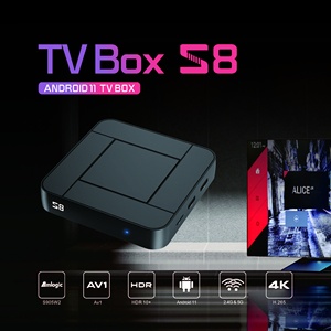 Tốt nhất thông minh <span class=keywords><strong>TV</strong></span> <span class=keywords><strong>Box</strong></span> S8 Android 11 Amlogic s905w2 2G 16G 2.4G 5g kép Wifi 100m BT TVBOX 4k phương tiện truyền thông Máy nghe nhạc so sánh tanix W2 - Product Image 2