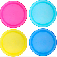 Dîner pique-nique personnalisé fête 6 7 9 pouces PET en plastique transparent nourriture de mariage assiettes jetables