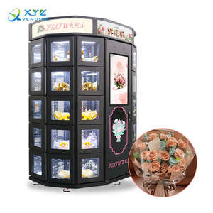 실내외 상업용 신선한 꽃 자판기 XYZ 맞춤형 24시간 무인 꽃다발 자판기 판매 - Product Image 2