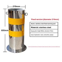 Poteau de signalisation anti-corrosion en acier inoxydable, barrière routière pour zones côtières humides