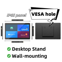 13.3 Inch High Resolution IP65 Waterproof Touch Screen LCD Display Industrial Monitor with USB Interface for Business Office Use