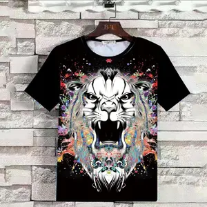 Zomer Animal Cheetah 3d Gedrukt Shirt Voor Mannen Persoonlijkheid Mode Luipaard 3d Printing Shirt Van Mannen Grappig Cool Oversized Tops