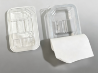 Machine de thermoscellage de blisters en papier Tyvek de taille moyenne pour applications en salle blanche de laboratoire et emballages de haute précision
