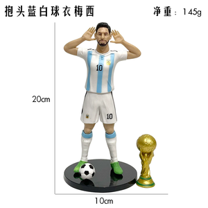 Figurines <span class=keywords><strong>de</strong></span> poupées <span class=keywords><strong>de</strong></span> stars du football <span class=keywords><strong>de</strong></span> la Coupe du monde Ronaldo, Messi, Mbappé et Neymar pour la décoration <span class=keywords><strong>de</strong></span> la maison - Product Image 3