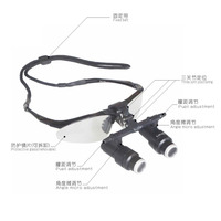 Chenwei 4.0X Loupe colorée Loupes dentaires chirurgicales Chirurgie Microchirurgie Loupe binoculaire Kepler vétérinaire