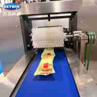 Ligne de production de biscuits sandwichs clé en main Skywin avec machine d'emballage en flux continu