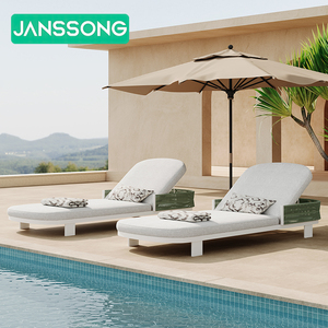 Chaise longue en aluminium pour l'extérieur, transats de jardin, mobilier de patio, chaise longue en métal, chaise longue de plage, lit de repos, mobilier d'extérieur - Product Image 4