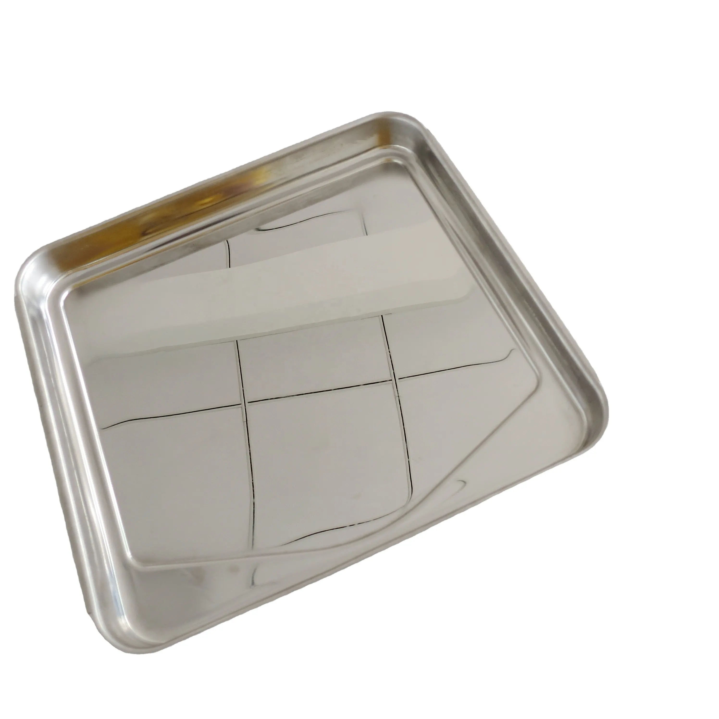 Custom made high quality rectangle stainless steel drip tray with drain