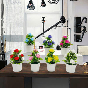 Bunga Mawar Lima Kepala Bonsai Hari Valentine 2026 Dekorasi Rumah Bunga dan Tanaman Buatan untuk Pemotretan Gaun Pengantin di Dalam Ruangan - Product Image 3