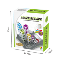 Kit de science éducative pour enfants tige labyrinthe évasion balle course cerveau pensée logique labyrinthe de marbre jeu jouet de construction