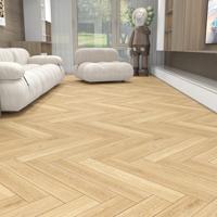 Patrón de espiga SPC Suelo de plástico a presión Sin formaldehído PVC Piedra de cristal impermeable Instalación de clic fácil