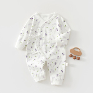 Ropa de Bebé Recién Nacido, 0-3 Meses, Algodón Puro, Unisex, Body para Primavera/Otoño, Traje para Gatear con Etiqueta - Product Image 1