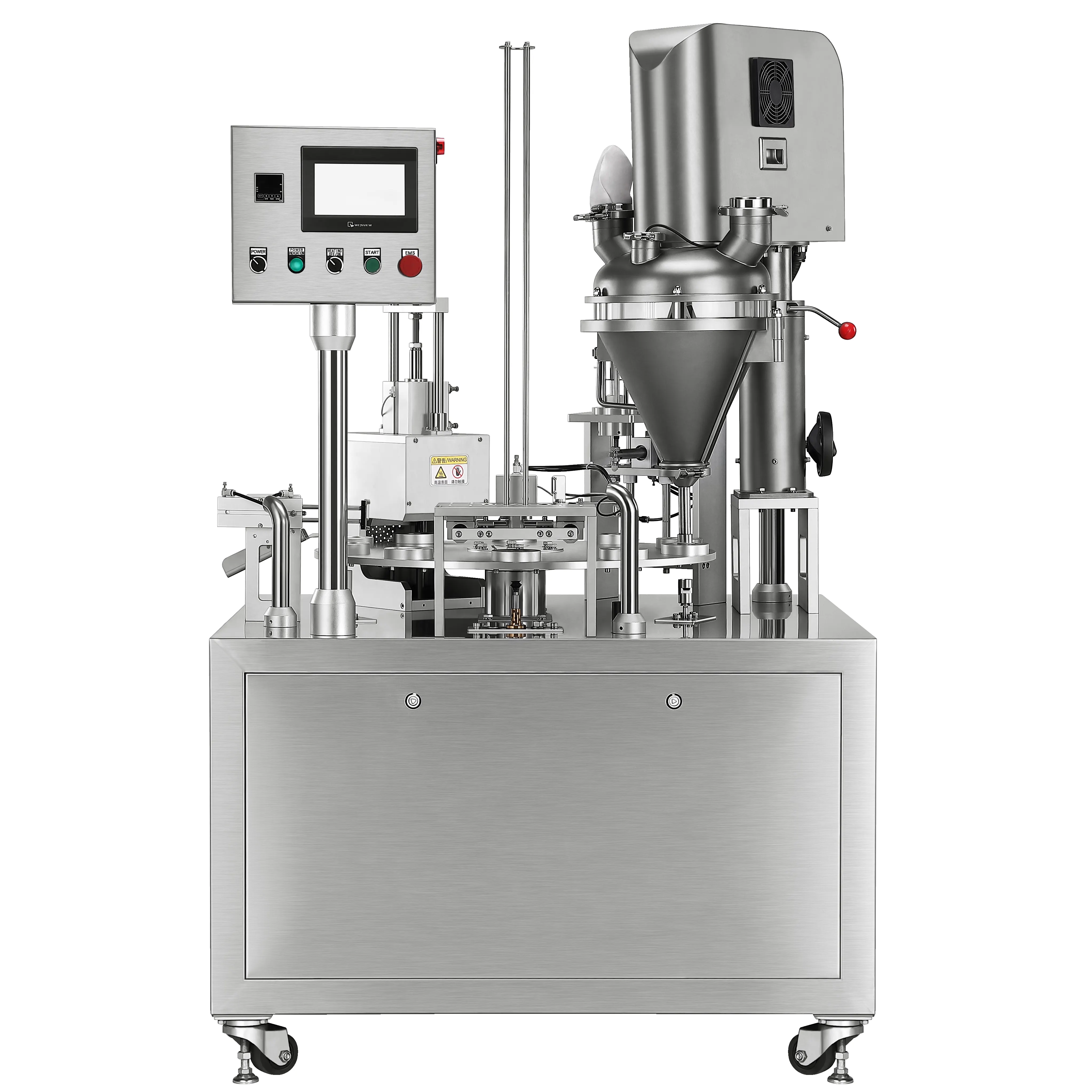 2024 sıcak satış fiyat kahve bakla yapma makinesi tam otomatik kahve makinesi dolum ve sızdırmazlık için k-fincan