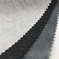Polyester de haute qualité PES Double point Non tissé entoilages fusibles minces en gros pour les vêtements