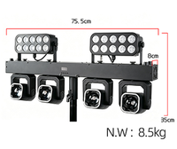 Support de bar mobile avec éclairage intégré, faisceau lumineux de scène, support de levage portable, contrôle DMX512, LED RGBW pour parcs à thème et soirées