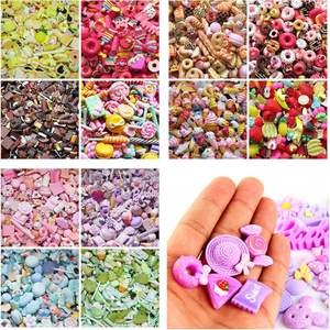30 pièces mignon résine breloques bonbons fruits Dessert crème glacée tranches Flatback boutons Scrapbooking coque de téléphone accessoires de bricolage - Product Image 2