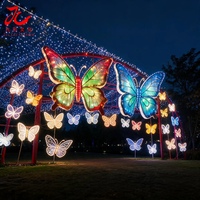 Lanterne en soie chinoise à motif animal ou papillon, nouveautés chinoises, lanternes en soie faites à la main, durables, fournitures pour fêtes de Noël et d'anniversaire