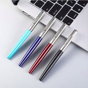Stylo Parker de haute qualité, stylo à bille noir de luxe avec pointe dorée, métal noir, cadeau - Product Image 2