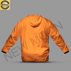 Personalized Solid Color Fishing Jacket Custom Design Lightweight UV Protection Windproof Quick Dry Outdoor <b>Windbreaker</b> - Product Image 2