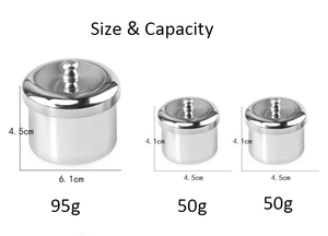 Ensemble de pots à poudre en acier inoxydable durable, flacon de liquide pour nail art, récipient compartimenté, gobelet de désinfection GZ RTS, commande en gros mixte - Product Image 3