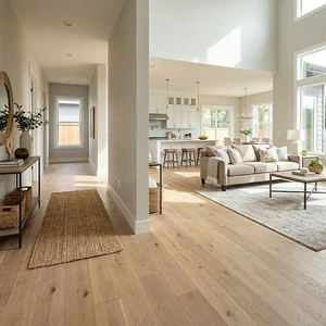 Planchers en bois d'ingénierie à texture de chêne, trois couches, FSC, qualité AB, résistants à la foule, à joint T&G, 16 mm, pour hôtels de charme - Product Image 1