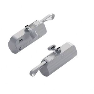 Newest Mini Portable 5000Mah Power Bank USB Input Rechargeable Capsule With Stand Mobile Phone Emergency Charging Outdoor Use - Product Image 1
