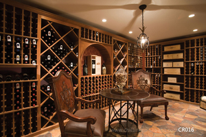 Cuarto de Vino Personalizado de Lujo para Sótano Oculto, Gabinete para Vino CR039, Gabinetes para Vino Personalizados - Product Image 4