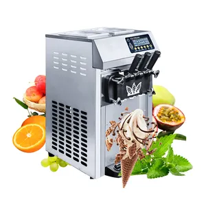 Mesin es krim melayani Mini lembut, mesin es krim meja lembut melayani mesin es krim dengan Mixer