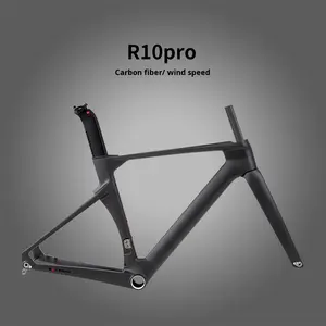 Cuadro de Bicicleta de Carretera <span class=keywords><strong>TWITTER</strong></span> R10pro de Fibra de Carbono, Freno de Disco Doble, 700C, Cuadro Aerodinámico de Carreras con Acabado Mate - Product Image 3