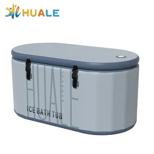 New Design Pvc Inflatable Bathtub Eco-Friendly Drop Stitch Material Portable Ice Bath Tub For Cold Plunge Therapy Outdoor