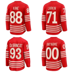 Vente en gros de maillots de hockey sur glace brodés Detroit Red Wing # 71 Dylan Larkin # 88 Patrick Kane # Uniforme de hockey Moritz Seider n°<span class=keywords><strong>53</strong></span> - Product Image 1