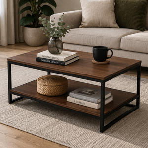 เฟอร์นิเจอร์ห้องนั่งเล่นสไตล์โมเดิร์นสุดหรู โต๊ะน้ำชาไม้ โต๊ะกาแฟ สำหรับบ้าน คอลเลคชั่นดีไซเนอร์ ราคาขายส่ง - Product Image 5