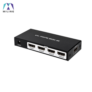 Répartiteur HDMI 4K 1x4, convertisseur vidéo quad écran, boîtier métallique avec alimentation DC 5V pour distribution d'affichage - Product Image 1