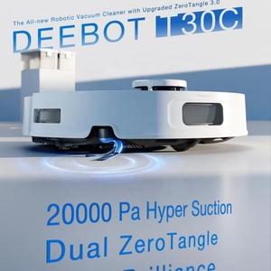 สำหรับ Ecovacs สำหรับ DEEBOT T30c หุ่นยนต์ดูดฝุ่นอัตโนมัติเต็มรูปแบบสำหรับบ้าน พร้อมแรงดูด 20000Pa ป้องกันการพันกัน เหมาะสำหรับใช้ในบ้านและโรงแรม - Product Image 3