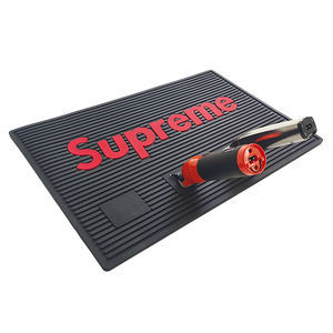 Custom Branded <b>Silicone</b> Barber Mat Rubber Salon <b>Tool</b> Mat Non Slip Heat Resistant Clipper Mat Styling <b>Tool</b> Pad Workstation Mat - Product Image 4