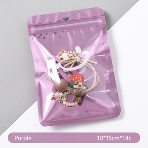 Cartoon Cute for Self-sealing Resealable Transparent Aluminum-plated Inner-printed PET/PE <b>Jewelry</b> <b>Packaging</b> Bags - Product Image 6