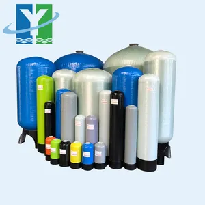 Colorful PE line waste water treatment sand filter vessel FRP pressure tank