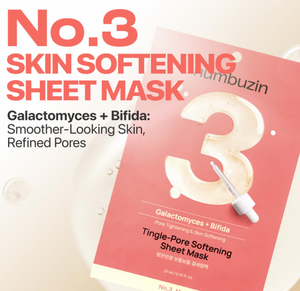 Masque en tissu No.3 Tingle Pore Softening (10 unités) – Masque coréen pour le soin des pores, pour une peau lisse, contrôle du sébum et exfoliation du visage - Product Image 3