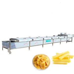 Automatic Pre-Processing Steam Heating Type Potato Chips Blanching Banana Chips Blancher Machine