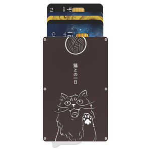 Portefeuille en aluminium magnétique RFID personnalisé Kaisca, 6 pouces, 8 mm d'épaisseur, porte-cartes de crédit, poche pour un rangement sécurisé - Product Image 1