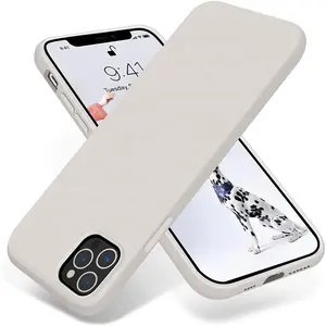 Penutup kustom mewah karet silikon cair lunak perlindungan seluruh tubuh desainer Buffer, casing untuk iPhone 15 untuk penggunaan olahraga