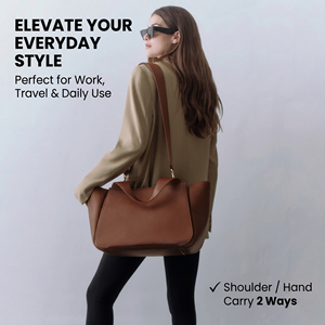 RZCK 2025 bolso <span class=keywords><strong>de</strong></span> hombro <span class=keywords><strong>de</strong></span> gran capacidad para mujer marrón <span class=keywords><strong>de</strong></span> lujo hecho <span class=keywords><strong>de</strong></span> cuero genuino italiano 16'in Laptop Carry Bags personalizado - Product Image 5