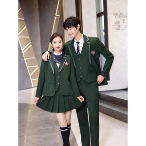 Women's Preppy Style Suit Set Long Sleeve Wool Blend Anti-Wrinkle Business Commute Interview Wear - Product Image 2